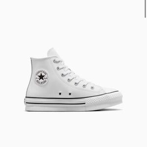 CONVERSE HIGH TOP LEATHER PLATFORM